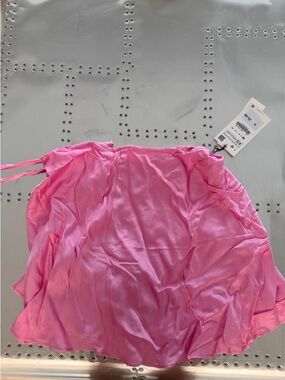 Zara Pink Satin mini skirt